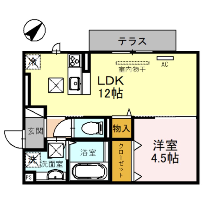 間取図 フラン苅原