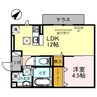 フラン苅原 1LDKの間取り