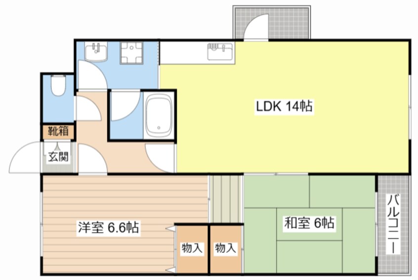 間取図 リフレッシュオーク