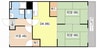 ベルパーク三陽 3DKの間取り