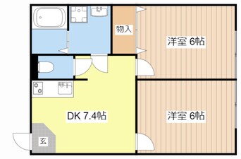 間取図 クレストコートNAGATA