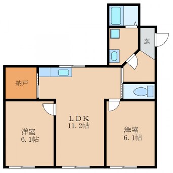 間取図 クレストコートNAGATA