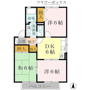 間取図 シャルムますだ　Ｂ棟