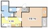 街角のクールブラン 1Kの間取り