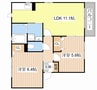 メゾン　ド　Ａ 2LDKの間取り
