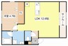 クラルス 1LDKの間取り