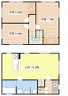 セントマリアージュ大通寺公園 3LDKの間取り