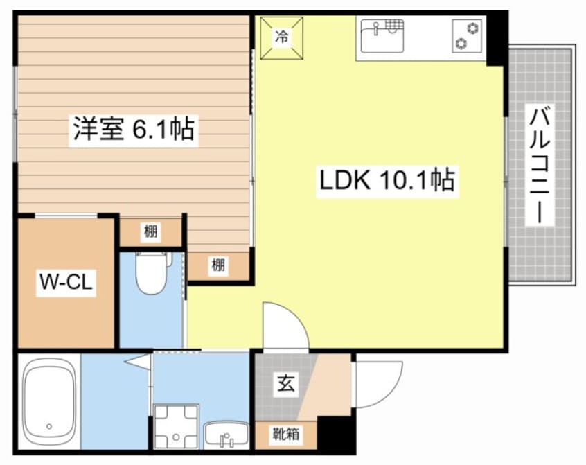 間取図 クレスト大戌亥　3号館