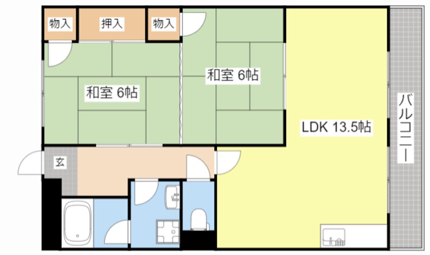 間取図 コーポラス無限Ⅰ