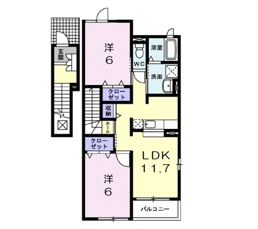 間取図 エステート　ピア