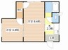 三晃ハイツ3 2DKの間取り