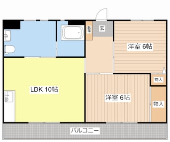間取図 ビレッジハウス川瀬3号棟