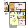 サンシャイン北斗 2LDKの間取り