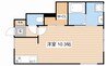 REVE NAKAYABU 1Rの間取り