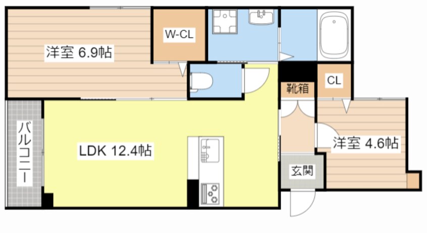 間取図 シャングリ・ラ　Ⅱ号館