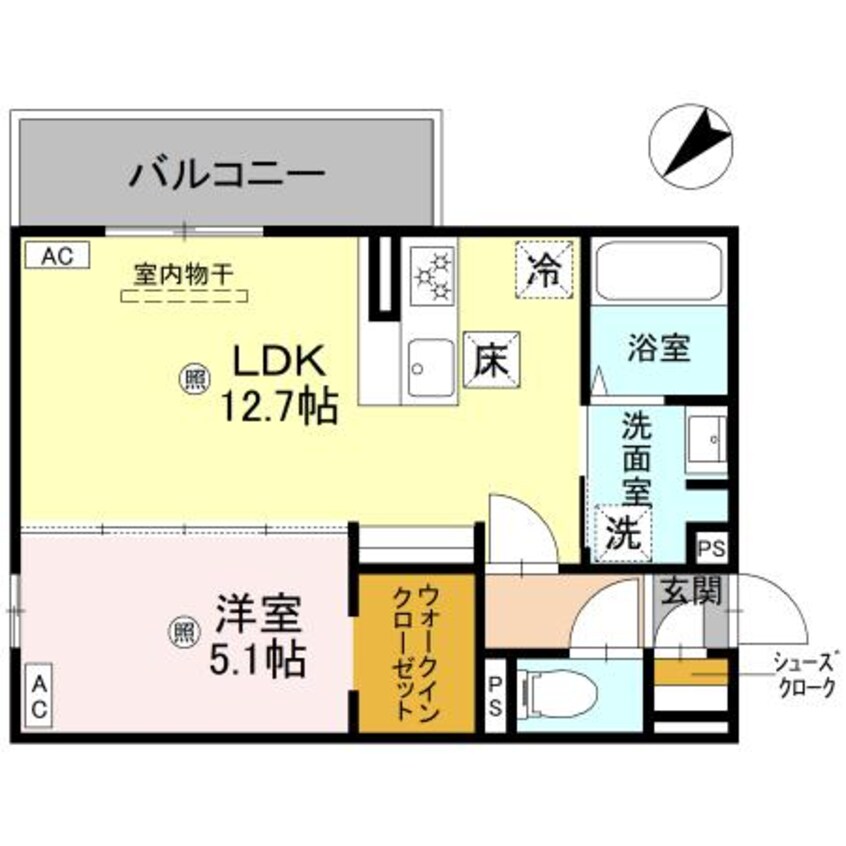 間取図 D-ROOM平井C棟