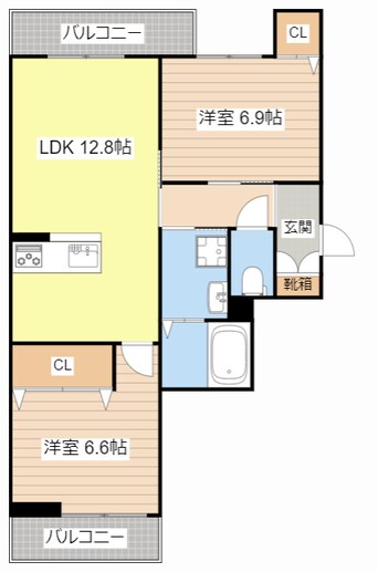 間取図 バージェ　ボカ