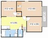 ハイツニューキモト 3Kの間取り