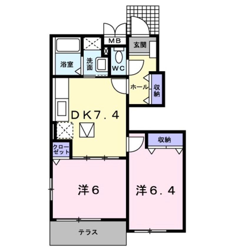 間取図 ベル　プリムローズⅡ