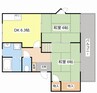 イトウハイツ 2DKの間取り