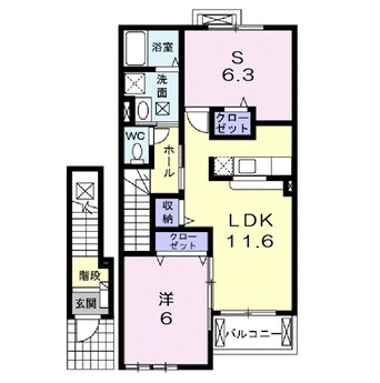 間取図 ソレイユ　イズミⅡ