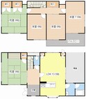 米原市貸家の間取図
