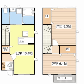 間取図 グラツィエ　湖岸