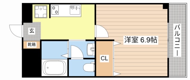 間取り図 Ｌｉｔｔｌｅ　Ｃｏｕｒｔ　ＡＱＵＡ