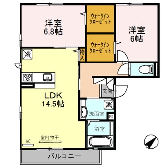 間取図 Belle fleur (ベルフルール）