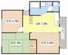 コーポラスフシミ 3DKの間取り