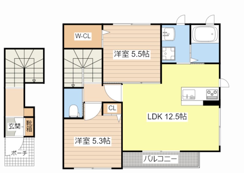 間取図 ヴィフ　メゾン　Ｎ