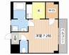 我逢人 1Kの間取り