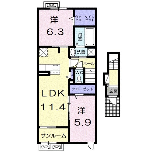 間取り図 カーサ　アリエッタ