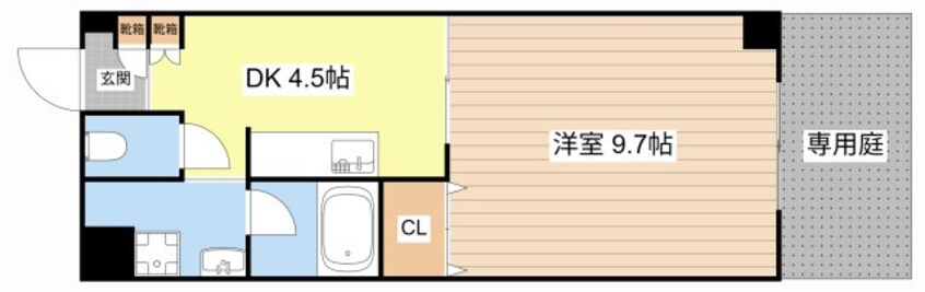 間取図 レキュリーブルー