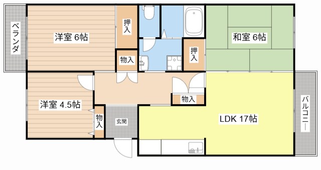 間取り図 守山駅前東住宅３号棟