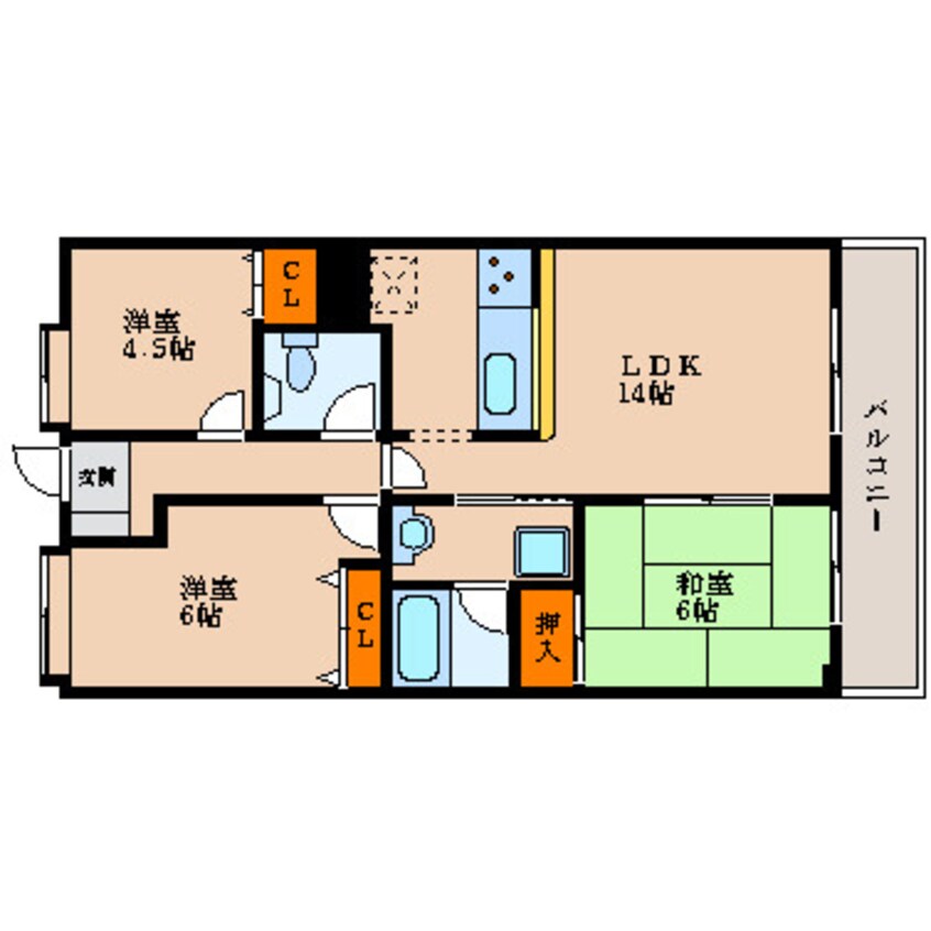 間取図 グラン・シャリオ