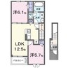 ヒカルサ彦根市松原町 2LDKの間取り