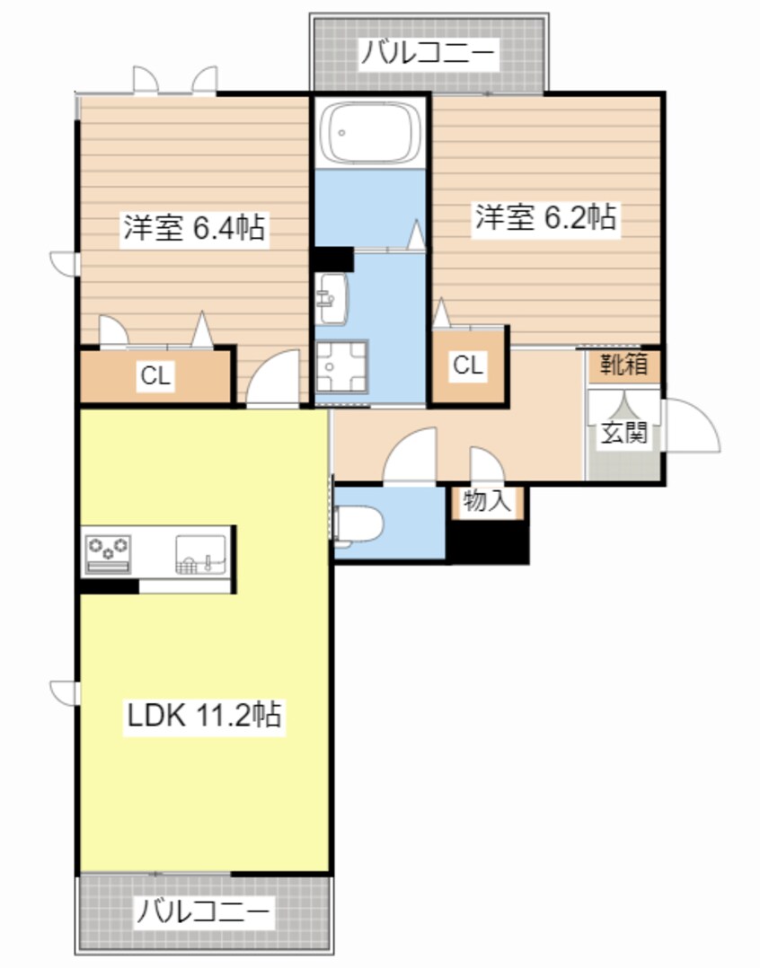 間取図 カームアングル