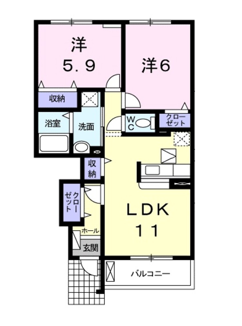 間取図 ソル・レヴェンテ　ウーノ