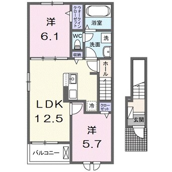 間取図 ラウンジカーサＫ