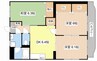 西村マンションⅡ 3DKの間取り