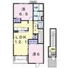 セレーノⅢ 2LDKの間取り