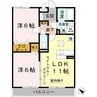 グランフォーレ 2LDKの間取り