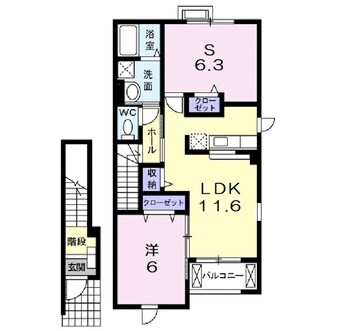 間取図 ソレイユ　イズミⅡ