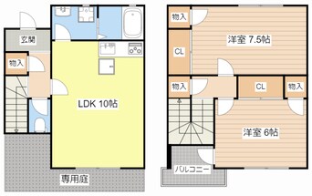 間取図 ティアラハイツ常福寺B