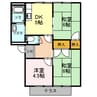 フレグランスのだやま 3DKの間取り