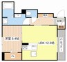 エルヴィラ（Ｂ棟） 1LDKの間取り