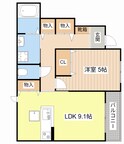 仮称）高宮町アパート新築工事の間取図