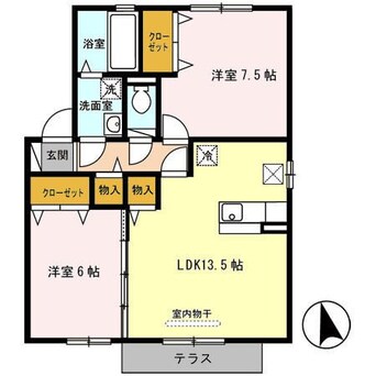 間取図 ソレイユ・ヴィラ　Ｂ館