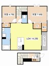 フィオリータ西今 2LDKの間取り